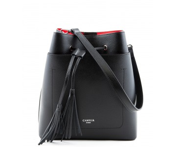 Saffiano Leather bucket bag