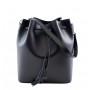 Grained Leather bucket bag