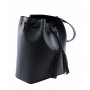 Grained Leather bucket bag