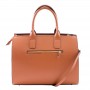 Saffiano and suede leather handbag