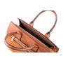 Saffiano and suede leather handbag