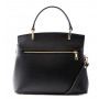 Leather and suede handbag