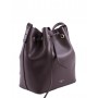 Leather bucket bag