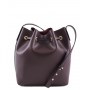 Leather bucket bag