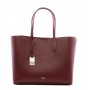 Grained leather tote bag