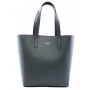 Grained leather tote bag