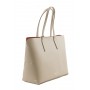 Grained leather tote bag