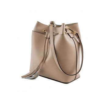 Saffiano Leather bucket bag - Camelia Roma