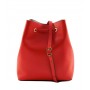 Leather bucket bag