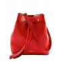 Leather bucket bag