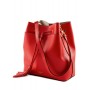 Leather bucket bag