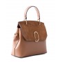 Leather and suede handbag