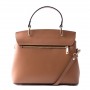 Leather and suede handbag