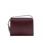 Grained leather shoulder bag