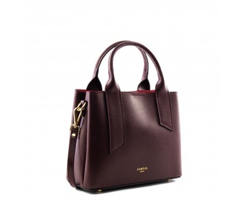 Saffiano Leather Handbag - Camelia Roma