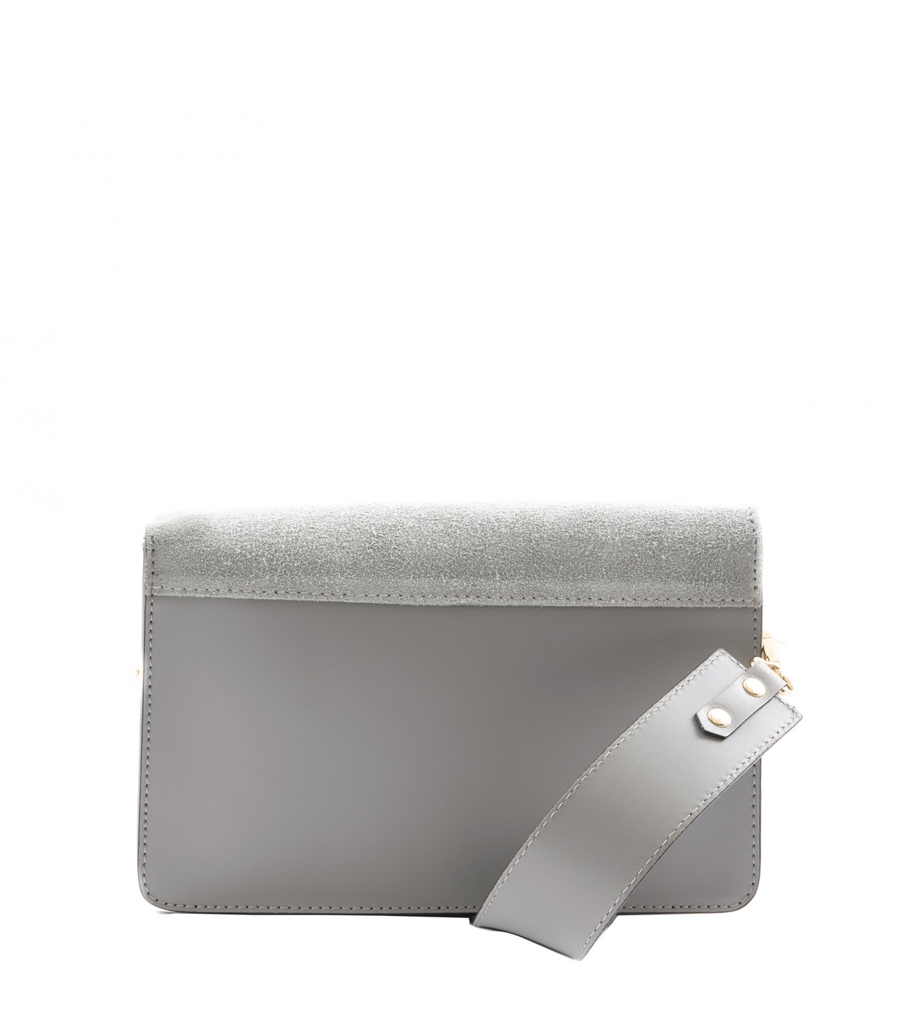 Leather and suede crossbody bag - Camelia Roma
