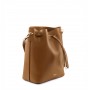 Grained Leather bucket bag