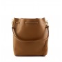 Grained Leather bucket bag