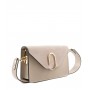 Leather and suede crossbody bag