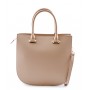 Leather and suede handbag