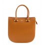 Leather and suede handbag